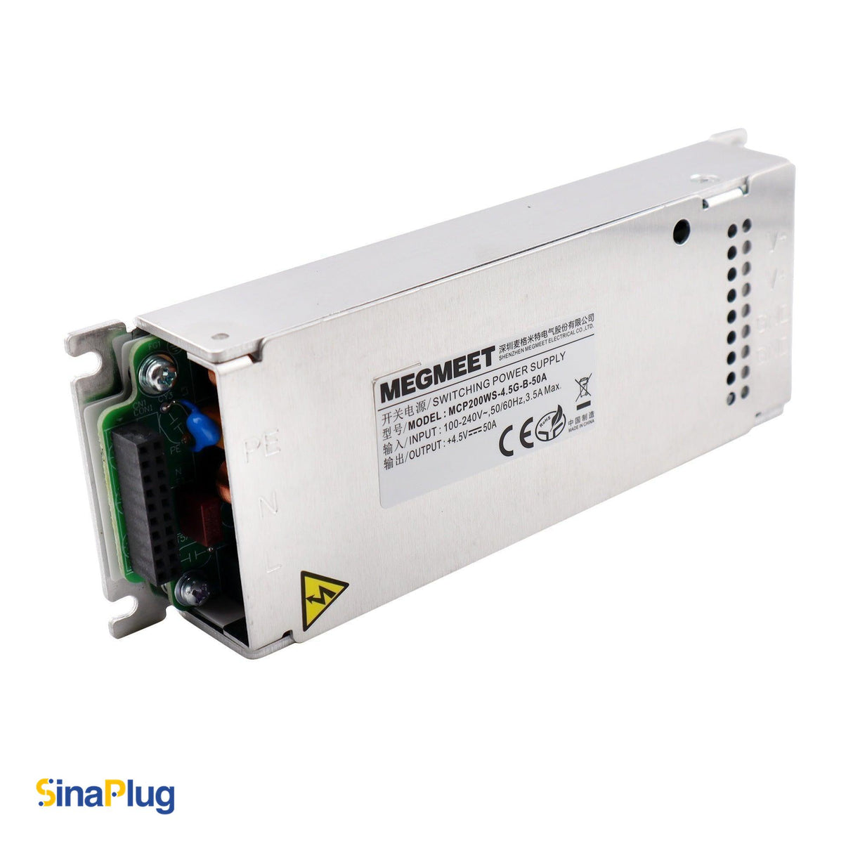 MEGMEET MCP200WS-4.5G-B-50A Switching Power Supply (4.5V, 40A)
