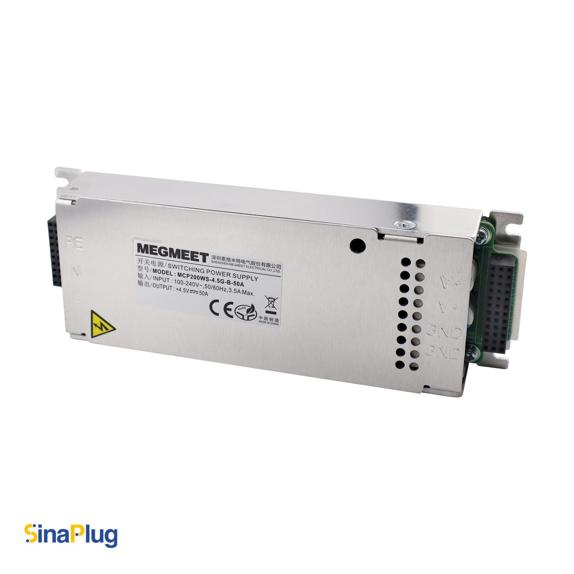 MEGMEET MCP200WS-4.5G-B-50A Switching Power Supply (4.5V, 40A)
