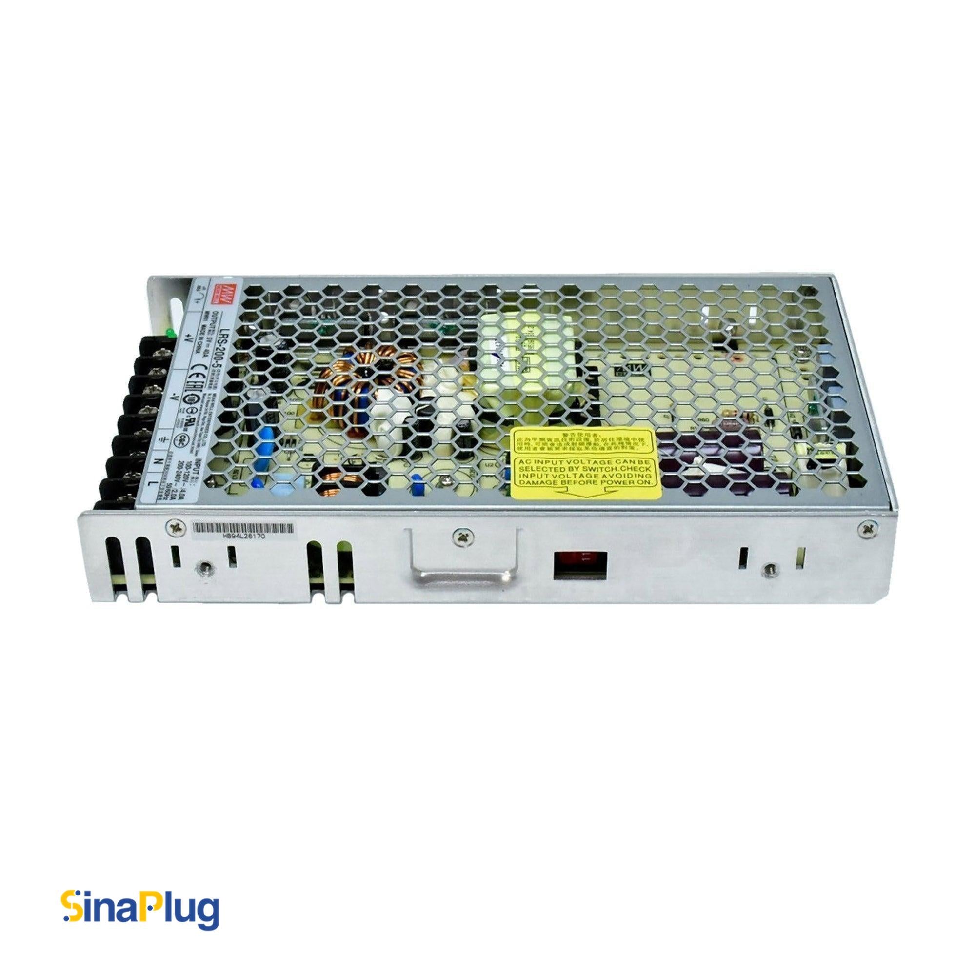 MEAN WELL LRS-200-5 Switching Power Supply (Output 5Volts, 40Amps)