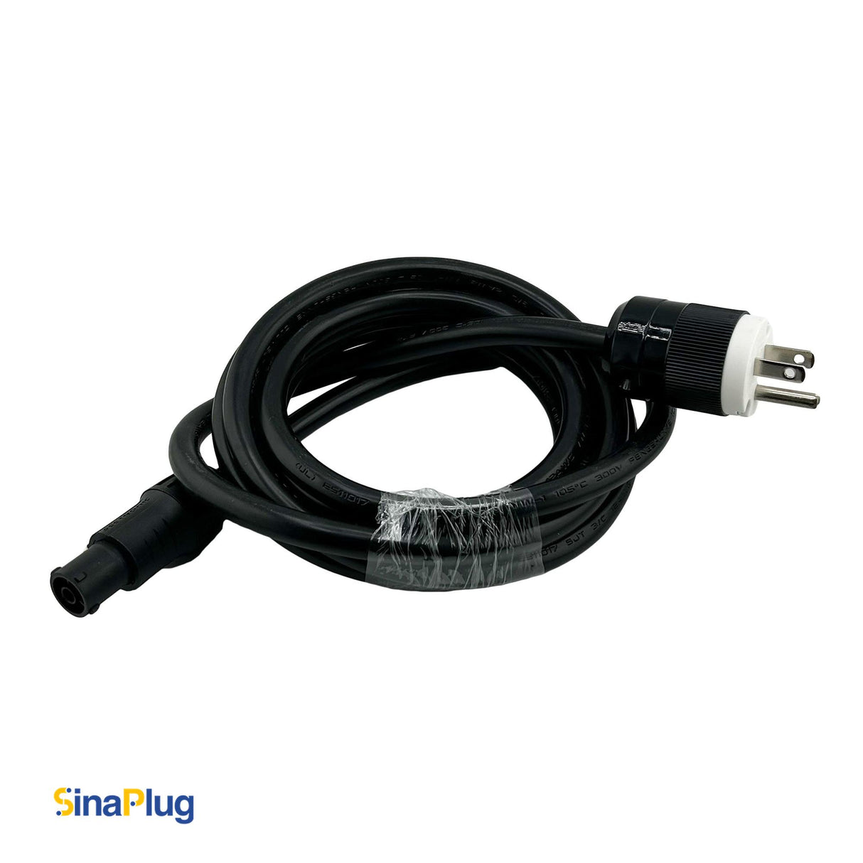 10 feet, NEMA 5-15P Male Power Cable to Seetronic SAC3FX Connector