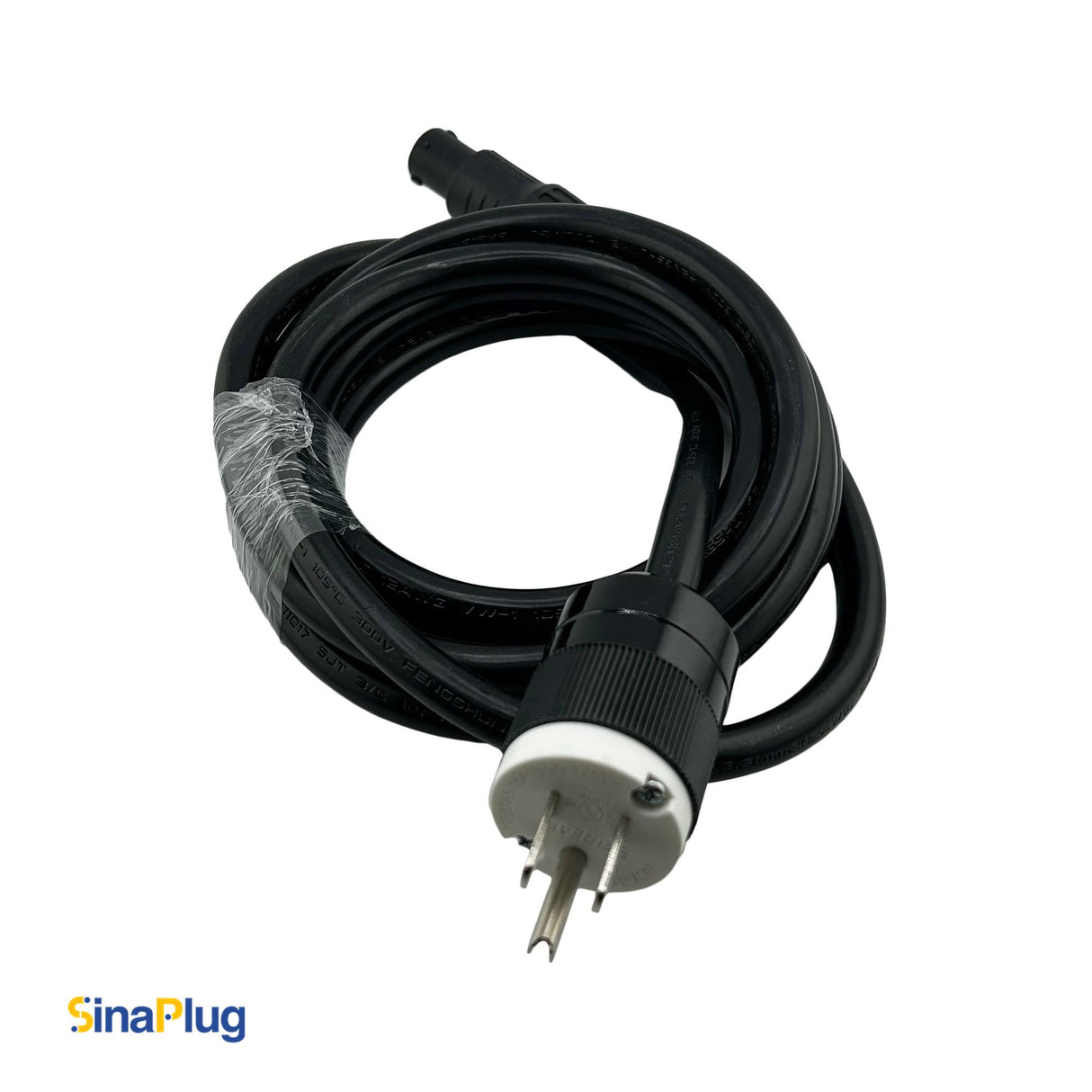 10 feet, NEMA 5-15P Male Power Cable to Seetronic SAC3FX Connector