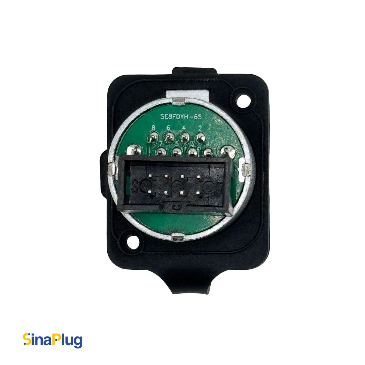 Seetronic SE8FDYH-62-B-NS RJ45 Chassis-Mount Connector With Waterproof Cover (Anti-Leakage Version of SE8FDY-02-DC)