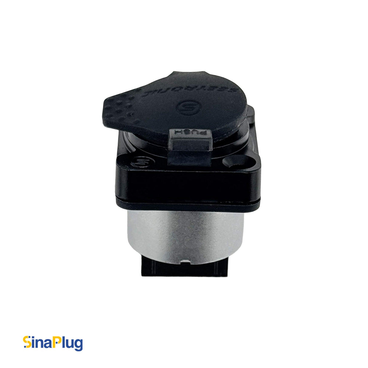 Seetronic SE8FDYH-62-B-NS RJ45 Chassis-Mount Connector With Waterproof Cover (Anti-Leakage Version of SE8FDY-02-DC)