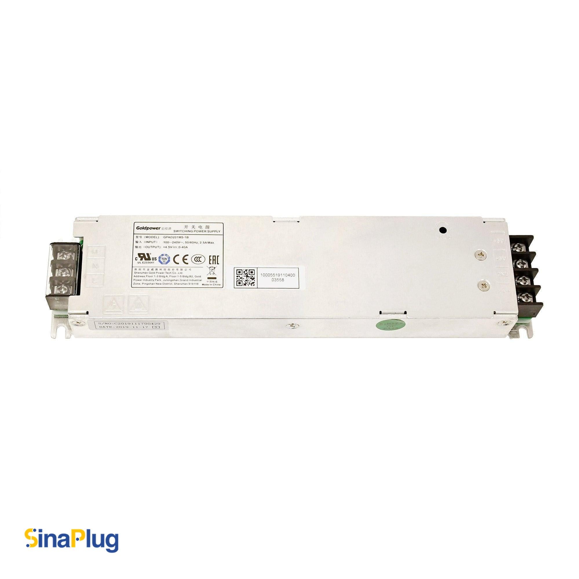 GOLDPOWER GPAD201M5-1B Switching Power Supply (4.5V, 40A)