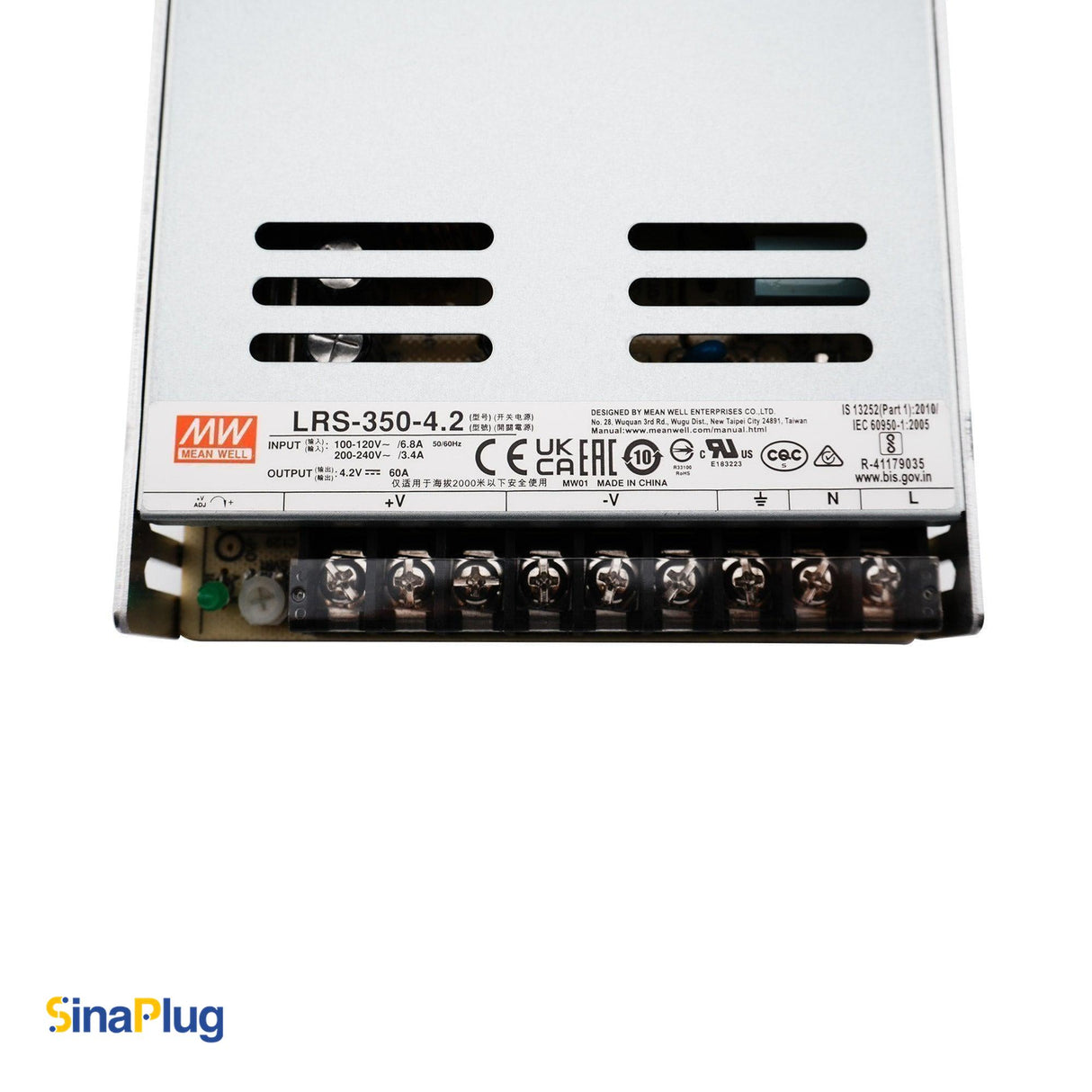 MEAN WELL LRS-350-4.2 Switching Power Supply (Output 4.2Volts, 60Amps)