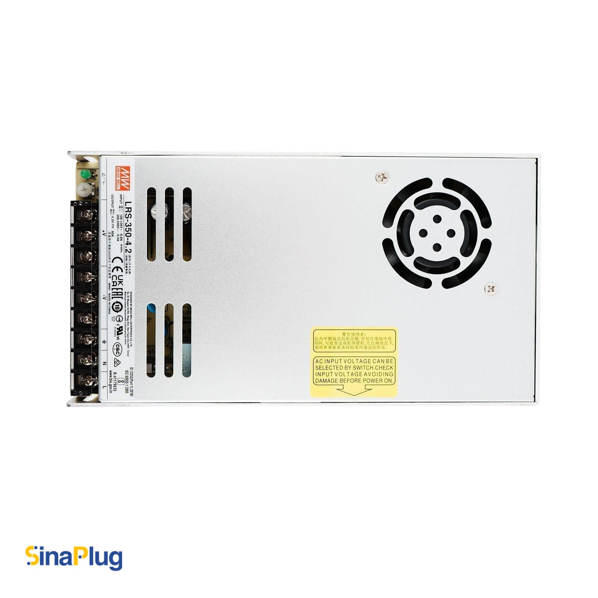 MEAN WELL LRS-350-4.2 Switching Power Supply (Output 4.2Volts, 60Amps)