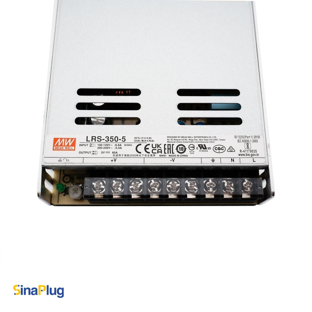 MEAN WELL LRS-350-5 Switching Power Supply (Output 5Volts, 60Amps)