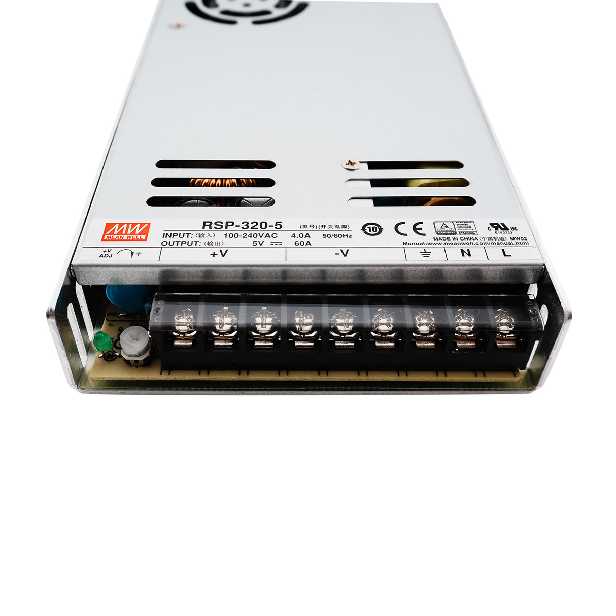 MEAN WELL RSP-320-5 Switching Power Supply (Output 5.0Volts, 60Amps)