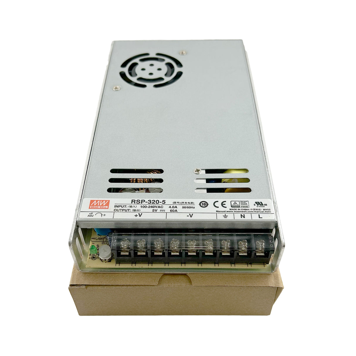 MEAN WELL RSP-320-5 Switching Power Supply (Output 5.0Volts, 60Amps)