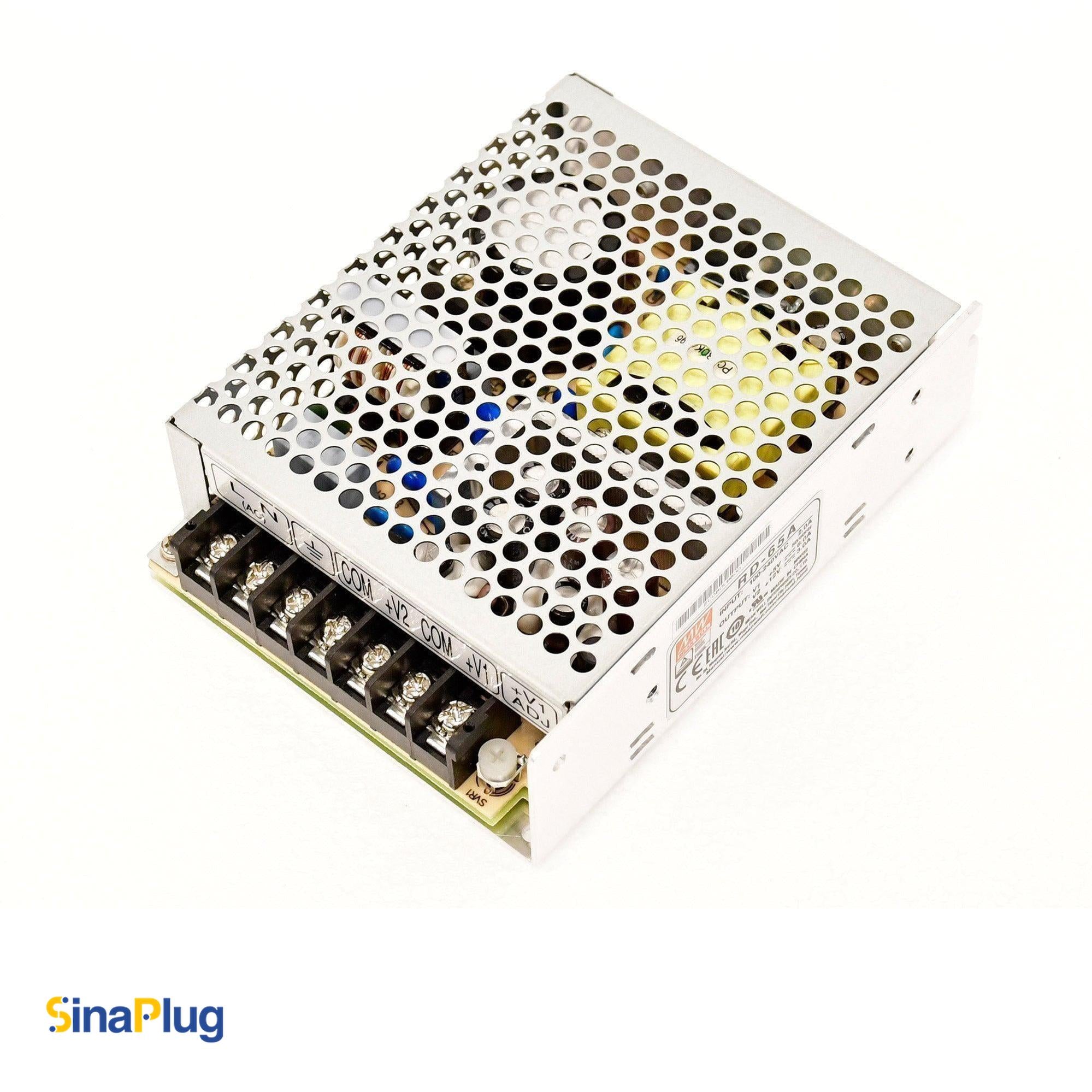 MEAN WELL RD-65A Switching Power Supply (Outputs 5Volts, 6Amps and 12Volts, 3Amps)