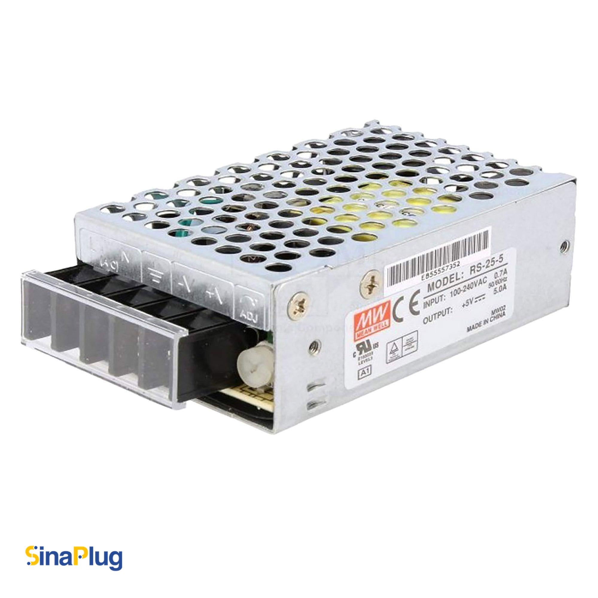 MEAN WELL RS-25-5 Switching Power Supply (5V, 5A)