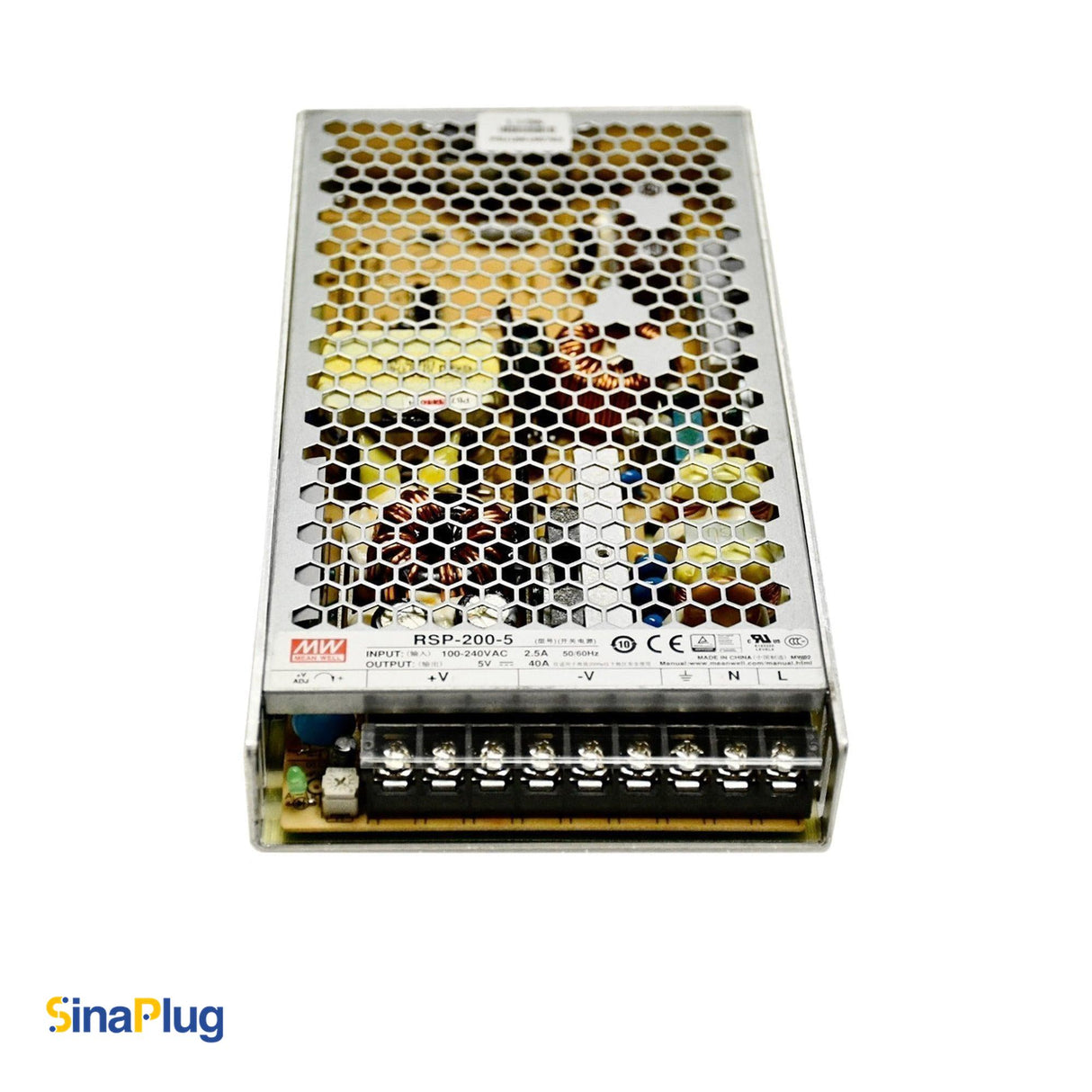 MEAN WELL RSP-200-5 Switching Power Supply (Output 5.0Volts, 40Amps)