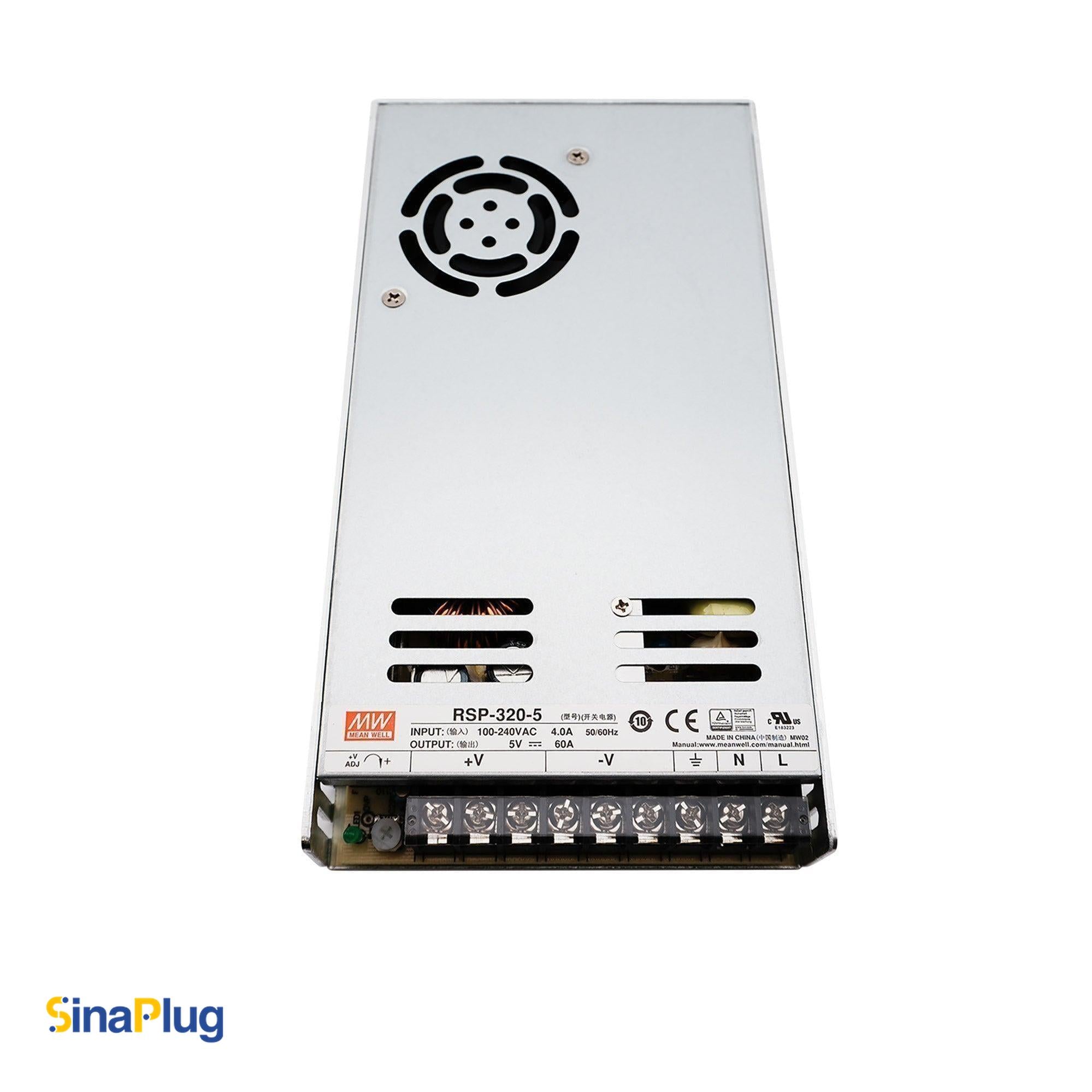 MEAN WELL RSP-320-5 Switching Power Supply (Output 5.0Volts, 60Amps)