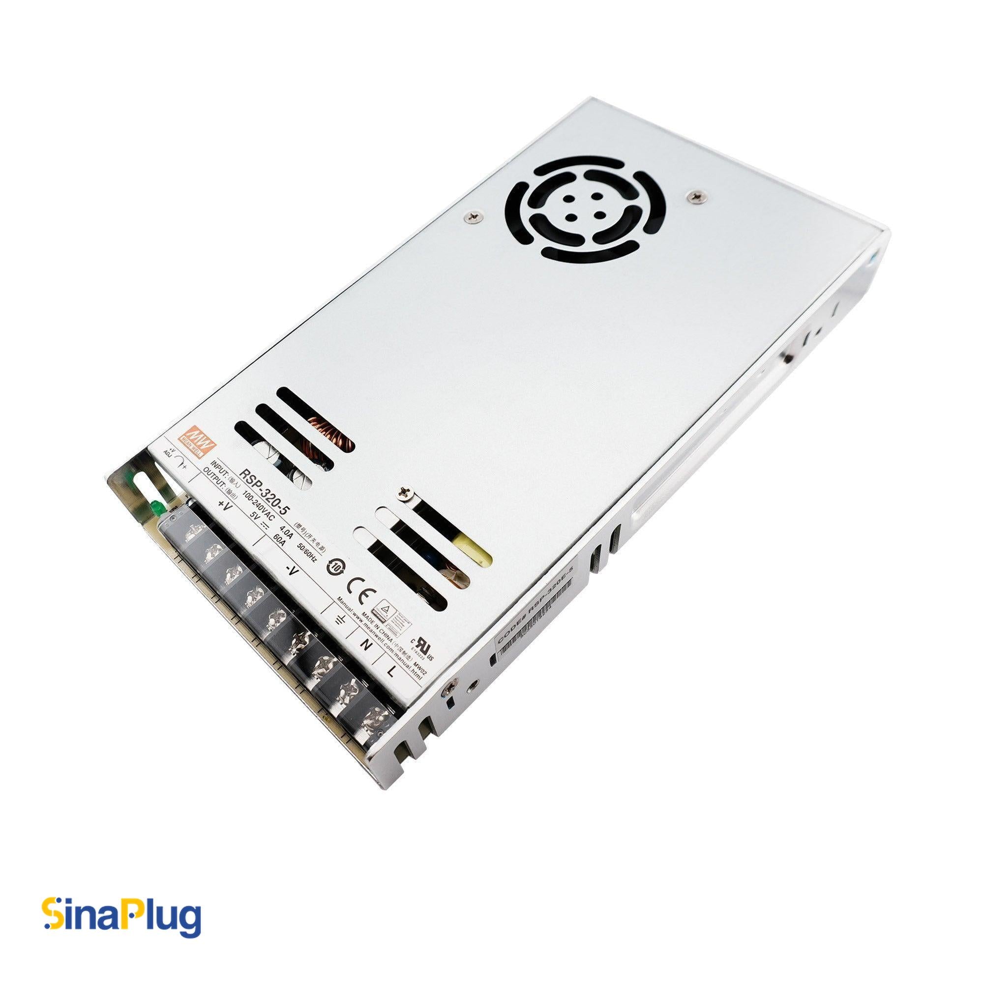 MEAN WELL RSP-320-5 Switching Power Supply (Output 5.0Volts, 60Amps)