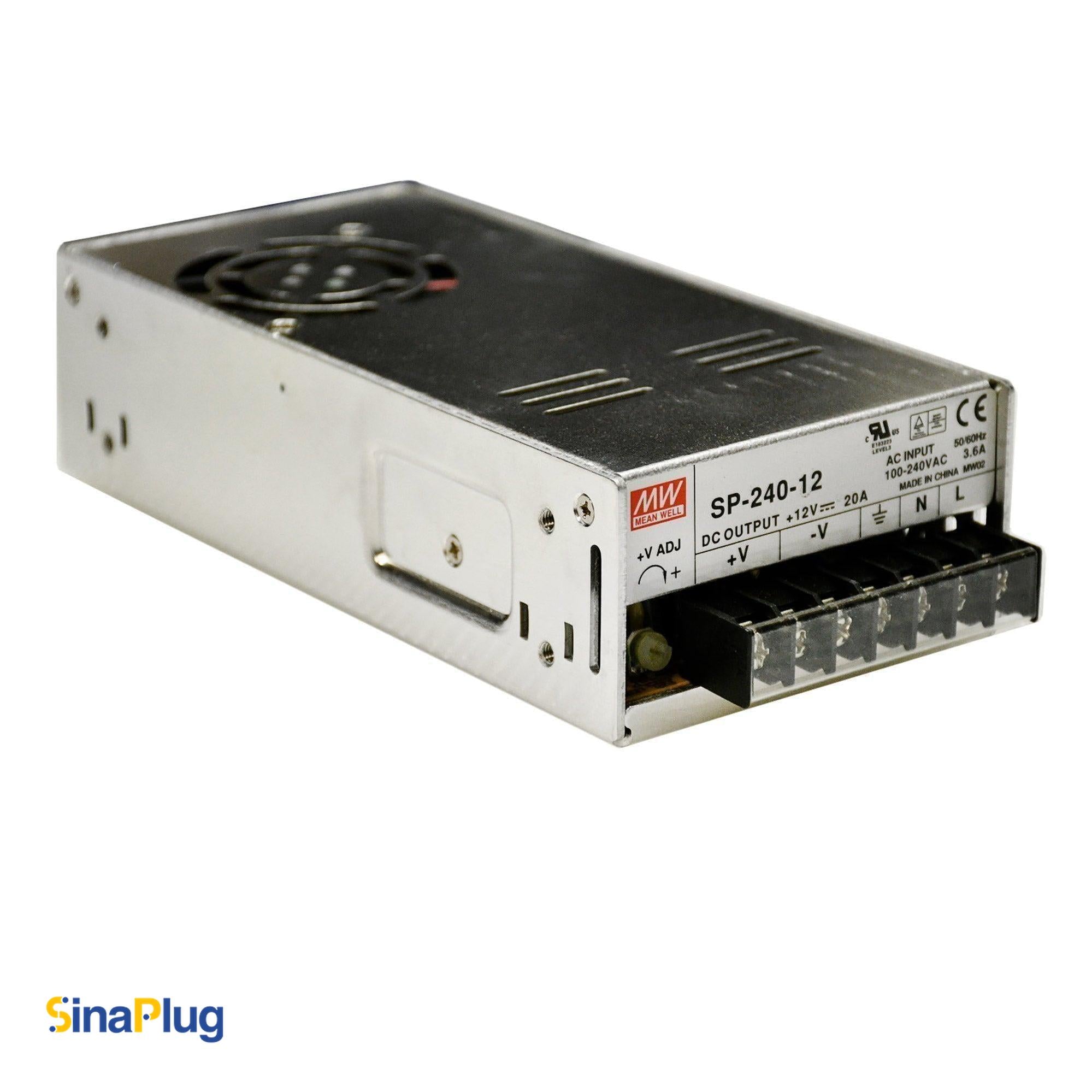 MEAN WELL SP-240-12 Switching Power Supply (Output 12Volts, 20Amps)