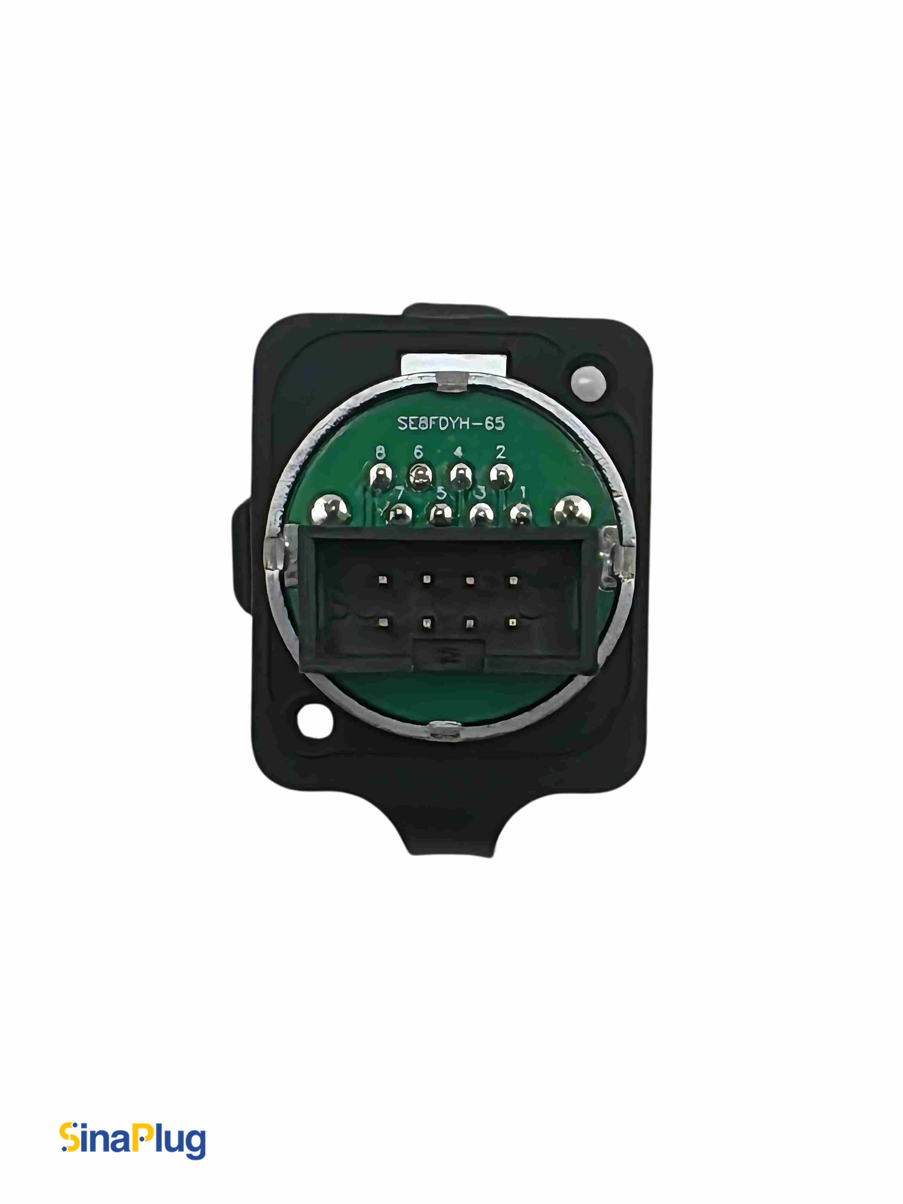 Seetronic SE8FDYH-62-B-NS RJ45 Chassis-Mount Connector With Waterproof Cover (Anti-Leakage Version of SE8FDY-02-DC)