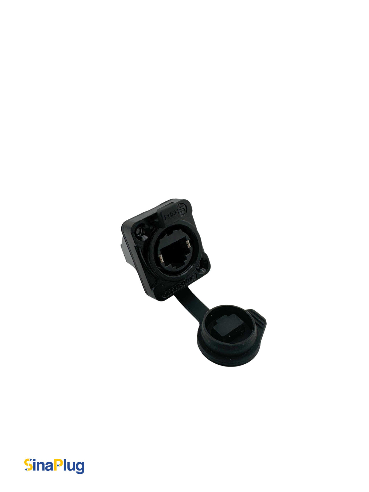 Seetronic SE8FDYH-62-B-NS RJ45 Chassis-Mount Connector With Waterproof Cover (Anti-Leakage Version of SE8FDY-02-DC)