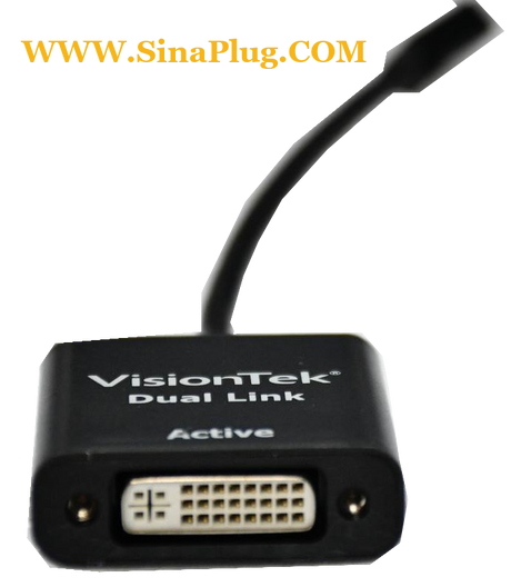 Mini DisplayPort to Dual Link DVI-D Active Adapter (M-F)