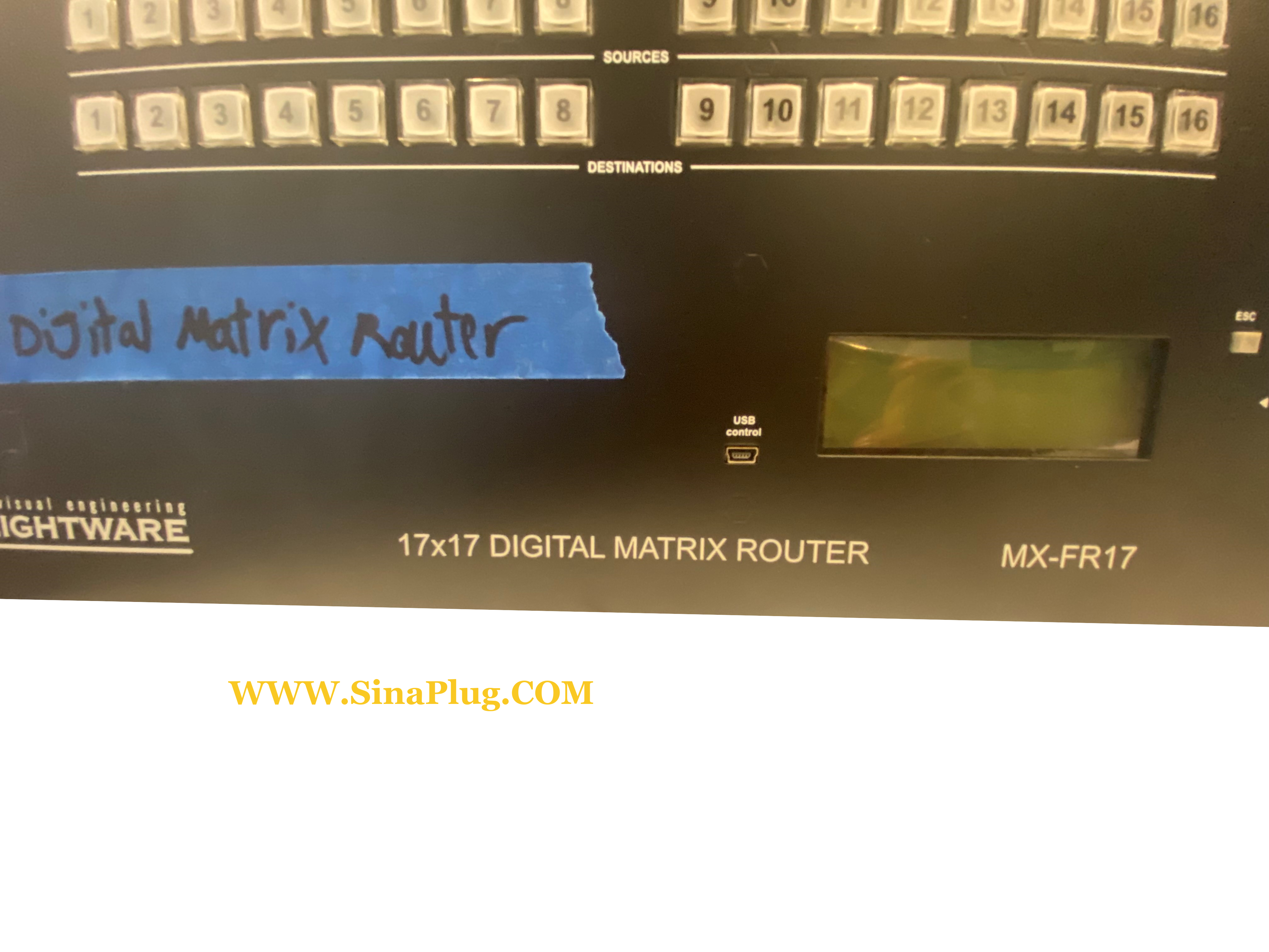 visual engineering Lightware MX-FR17 17x17 Digital Crosspoint Router