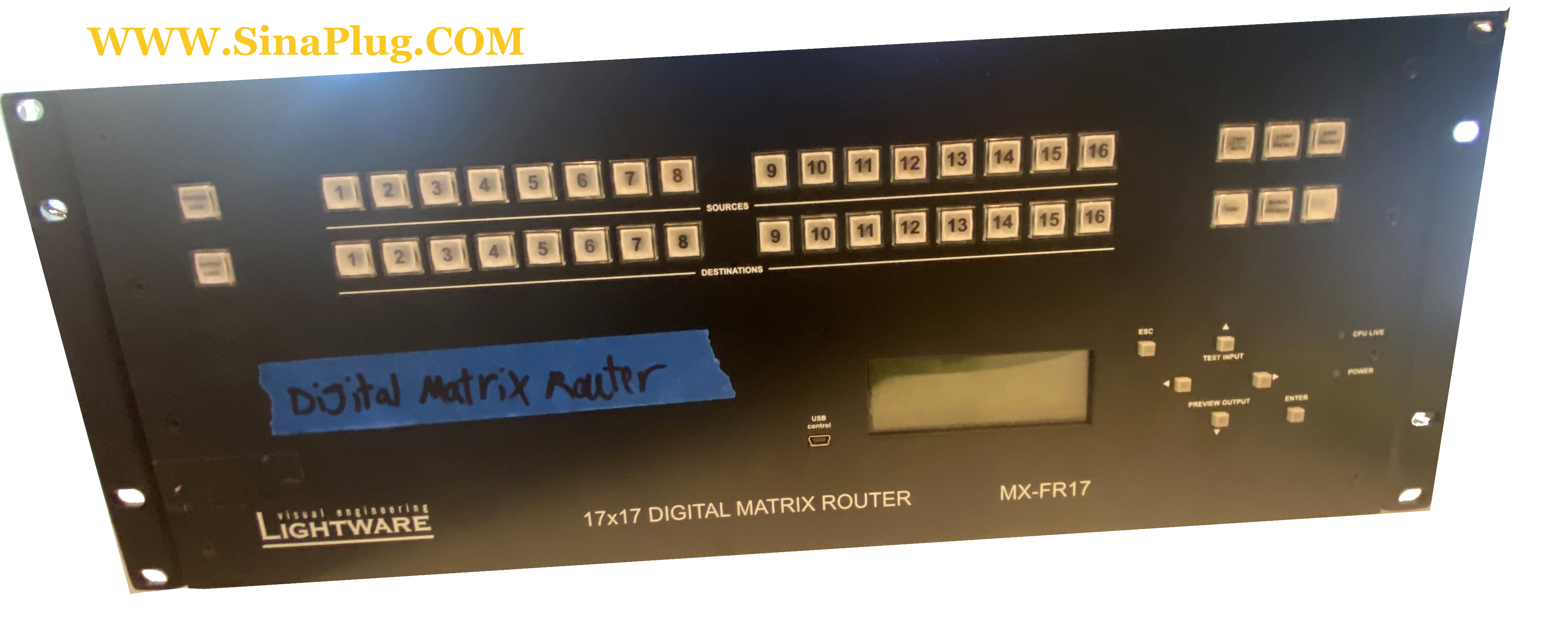 visual engineering Lightware MX-FR17 17x17 Digital Crosspoint Router