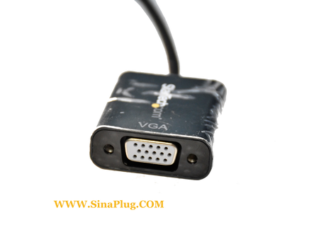MINIDISPLAYPORT (20 pin) male 1.2 TO VGA Adapter( 15 pin; high density D-SUB ) female