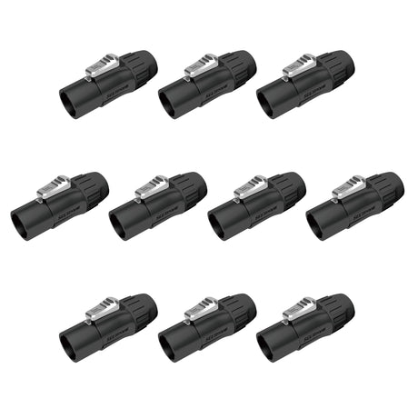 Seetronic SAC3MX Powercon Twist TR1 Locking Waterproof IP65/IP67 Male TR1 Connector Power Connector 20A/300V fo Stage Light and LED Wall