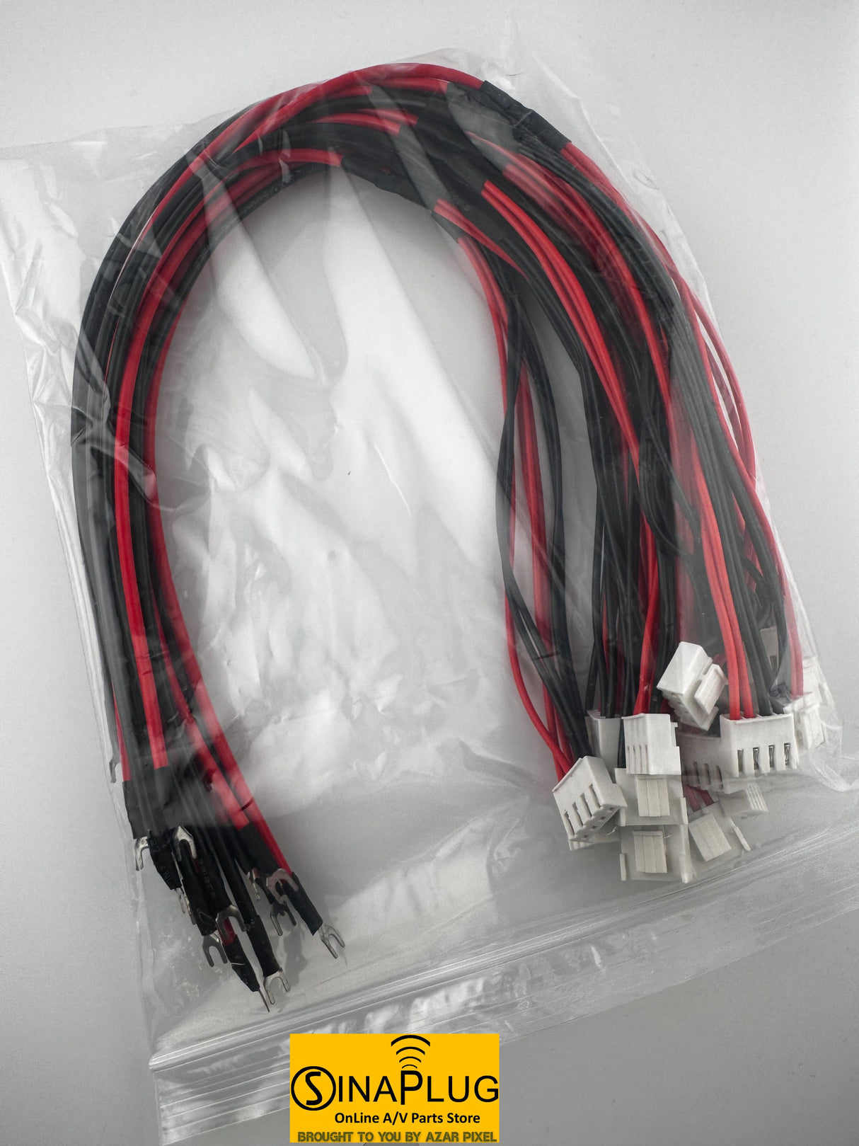 1 to 2 4pin DC5V Fine Copper LED Screen Modules Power Cable (Pack of 10)