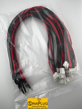 1 to 2 4pin DC5V Fine Copper LED Screen Modules Power Cable (Pack of 10)
