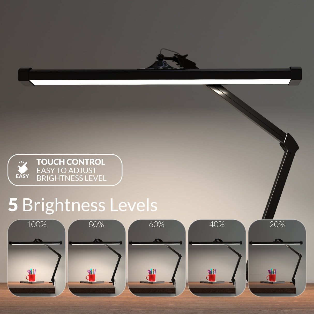 AzarPixel 4500 Lumens Daylight LED Desk Lamp