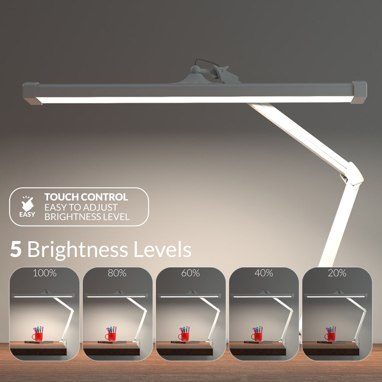 AzarPixel 4500 Lumens Daylight LED Desk Lamp