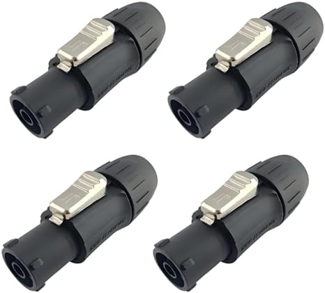 Seetronic SAC3FX Powercon Twist Locking Waterproof IP65/IP67 Female TR1 Power Connector 20A/300V fo Stage Light and LED Wall