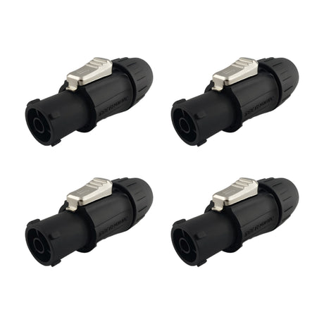 Seetronic SAC3FX Powercon Twist Locking Waterproof IP65/IP67 Female TR1 Power Connector 20A/300V fo Stage Light and LED Wall