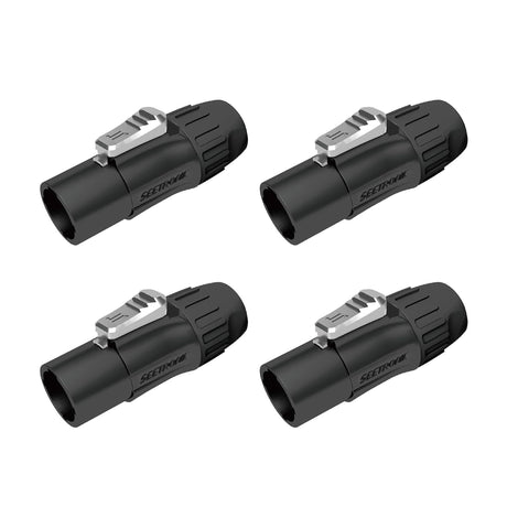 Seetronic SAC3MX Powercon Twist TR1 Locking Waterproof IP65/IP67 Male TR1 Connector Power Connector 20A/300V fo Stage Light and LED Wall