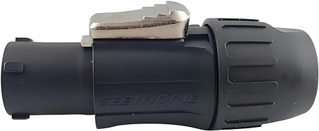 Seetronic SAC3FX Powercon Twist Locking Waterproof IP65/IP67 Female TR1 Power Connector 20A/300V fo Stage Light and LED Wall