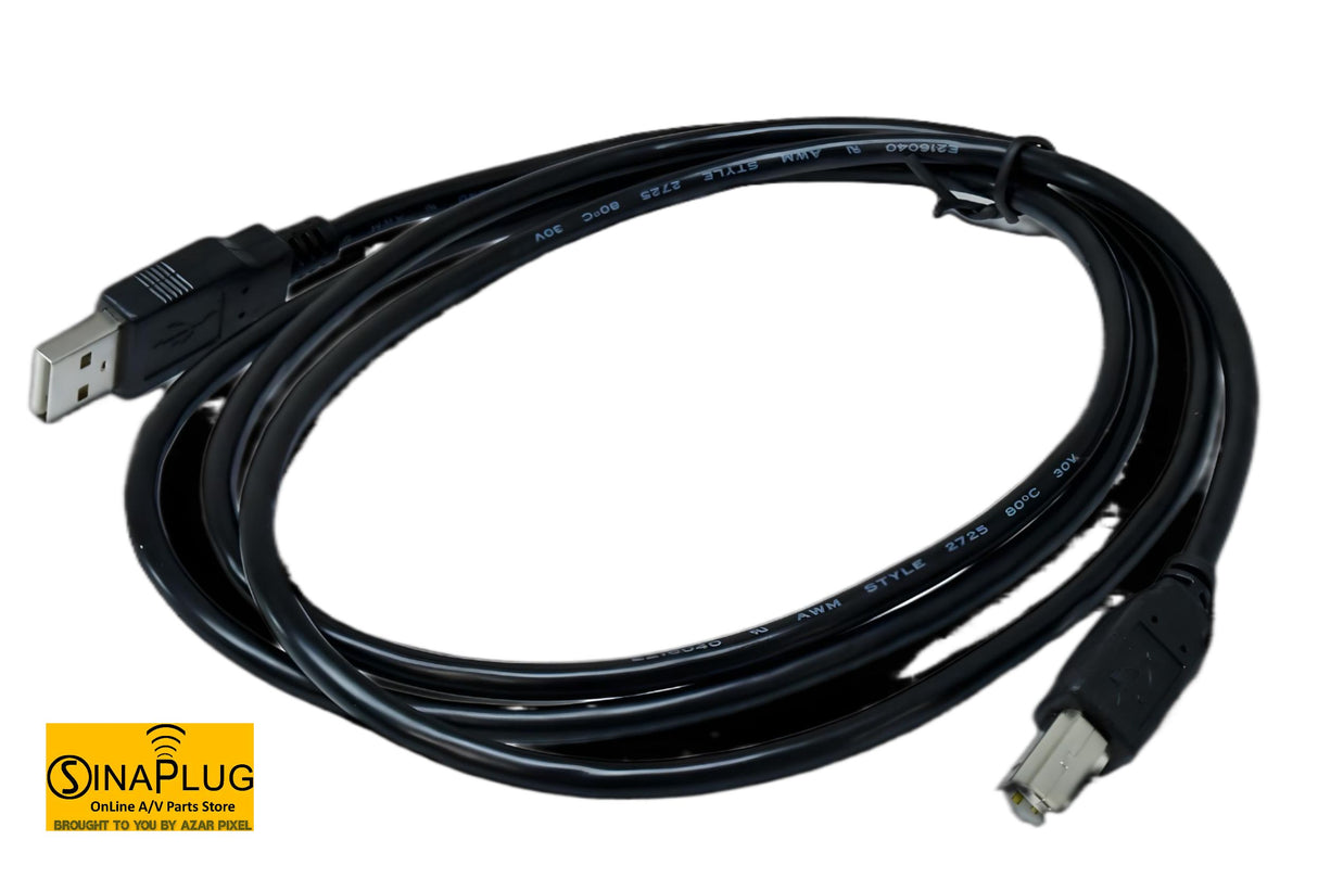 CABLE USB 2.0 Printer Cable, 6ft, Black /14S-DATUSB-00-PF (pack of 10)