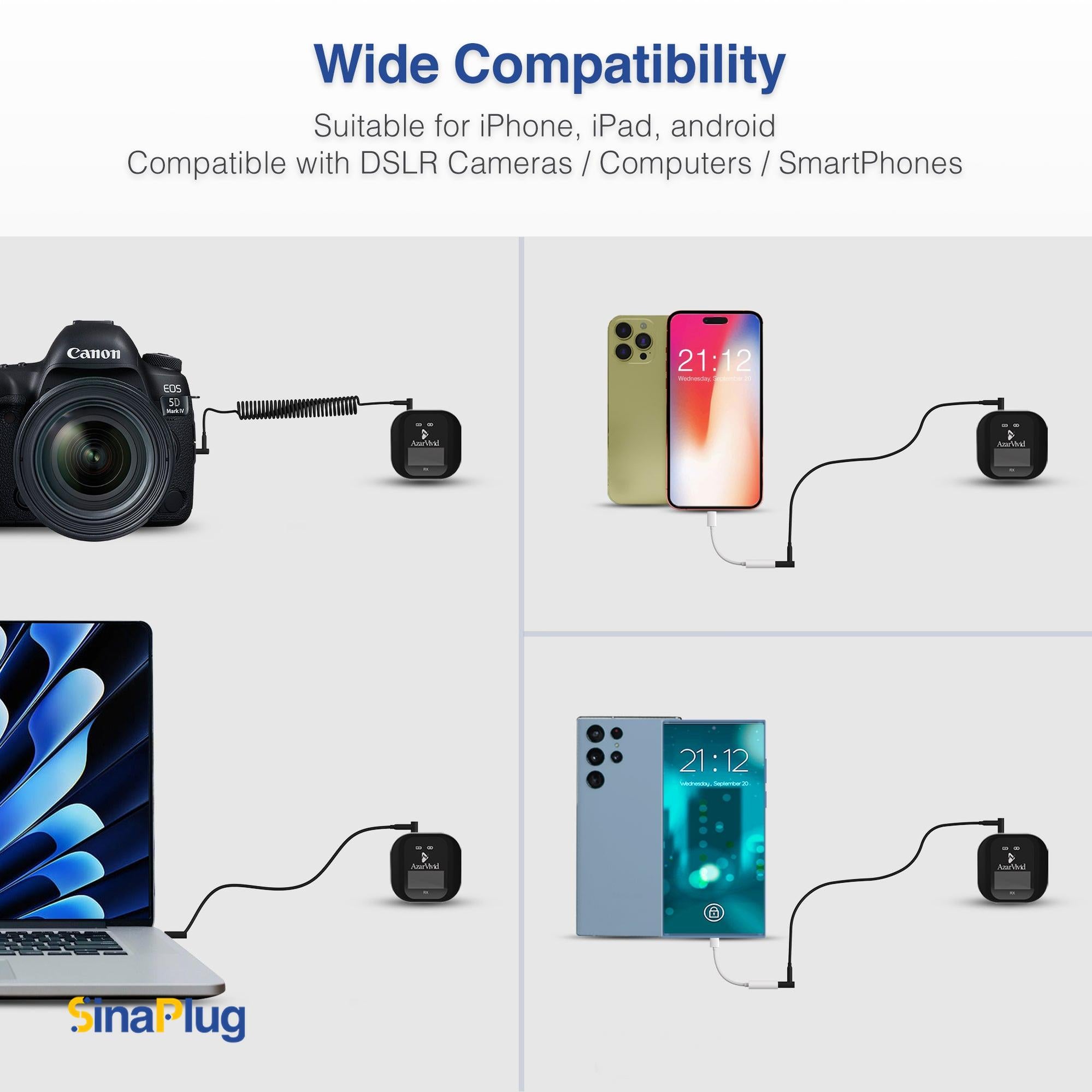 AzarVivid ZT2220 Wireless Lavalier Microphone