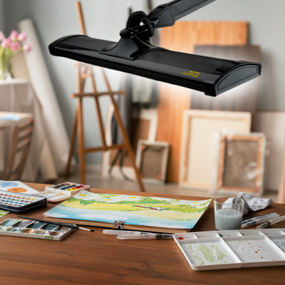 AZARPIXEL 3,900 Lumens Powerful Ultra Bright Professional LED Desk Lamp (Cool White Light, Dimming)