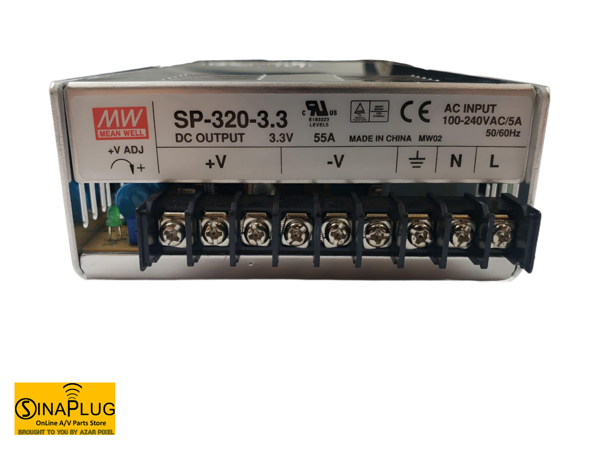 MEAN WELL SP-320-3.3 Switching Power Supply Output 3.3Volts ,55Amps