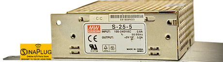 Mean Well S-25-5switching power supply Output, 5Volt, 5Amps