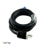 10 feet, NEMA 5-15P Male Power Cable to Seetronic SAC3FCA Connector