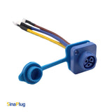 3Pin Waterproof Power Connector with 2.5mm² Cable/Replacement for Unilumin LED Panel-Mount Connectors