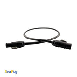 3 feet, Power Cable Seetronic SAC3FX Connector to Seetronic SAC3MX Connector