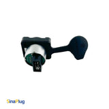 Seetronic SE8FDYH-62-B-NS RJ45 Chassis-Mount Connector With Waterproof Cover (Anti-Leakage Version of SE8FDY-02-DC)