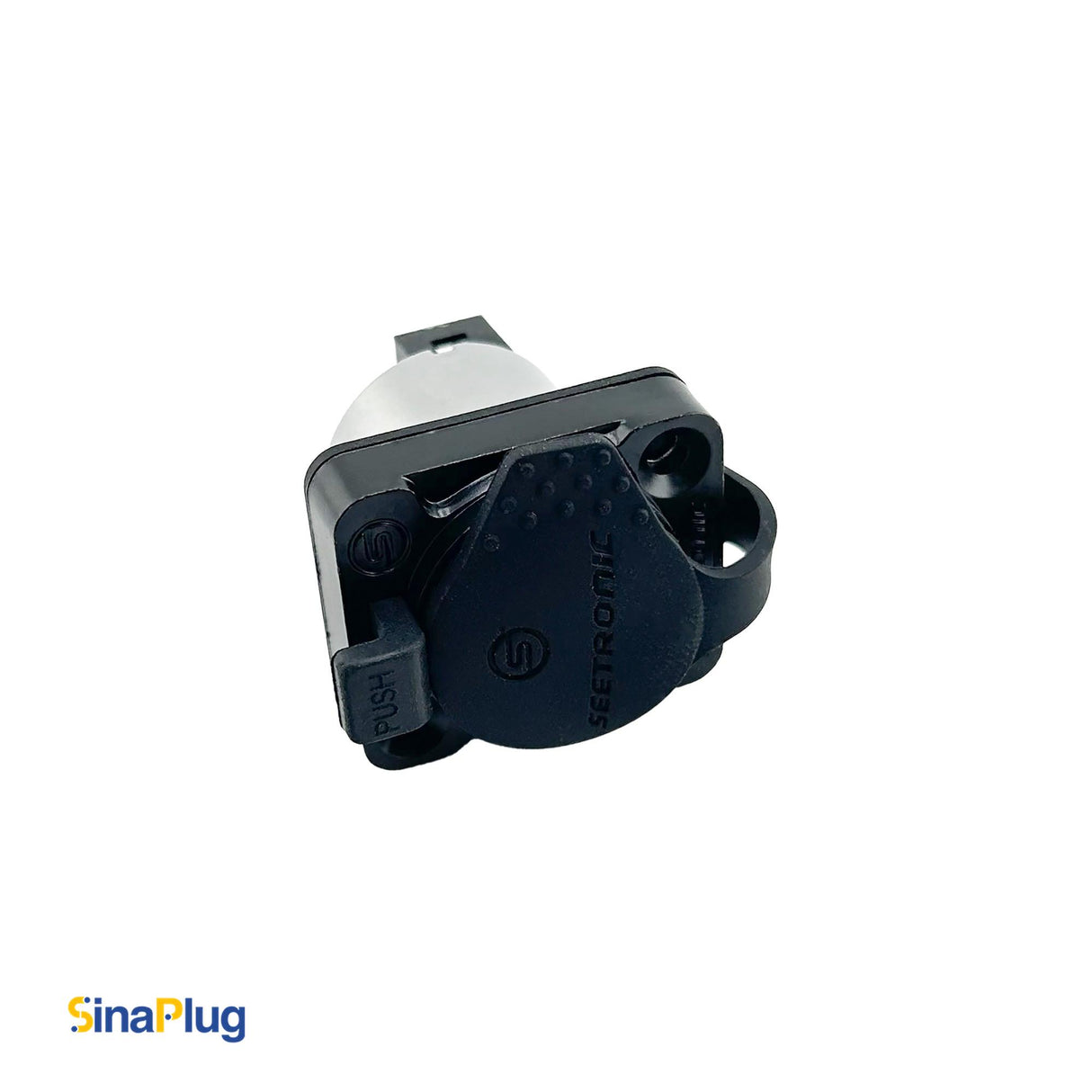 Seetronic SE8FDYH-62-B-NS RJ45 Chassis-Mount Connector With Waterproof Cover (Anti-Leakage Version of SE8FDY-02-DC)