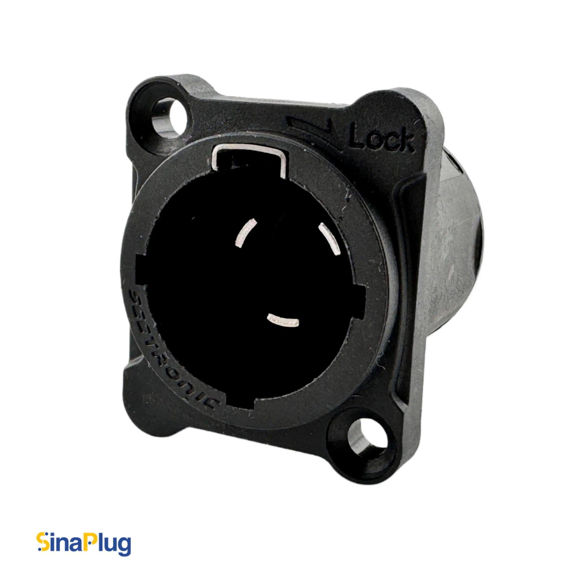 Seetronic SAC3MPX Power-Out Socket (Male Connector of SAC3FX Plug) with CNAC-MPX Waterproof Cover