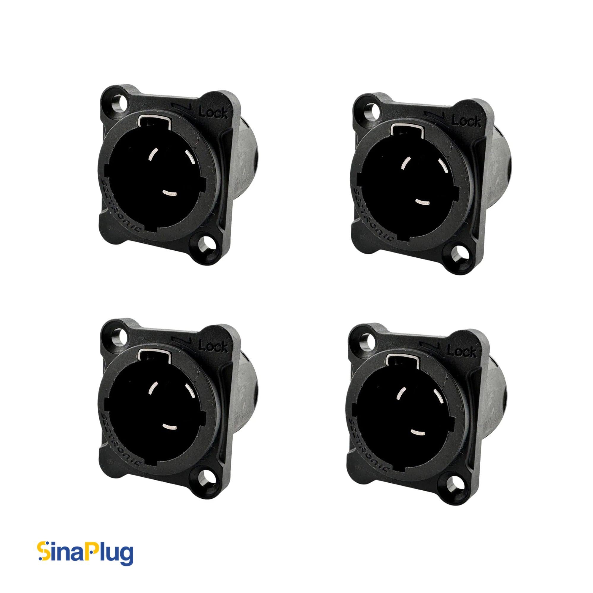 Seetronic SAC3MPX Power-Out Socket (Male Connector of SAC3FX Plug) with CNAC-MPX Waterproof Cover