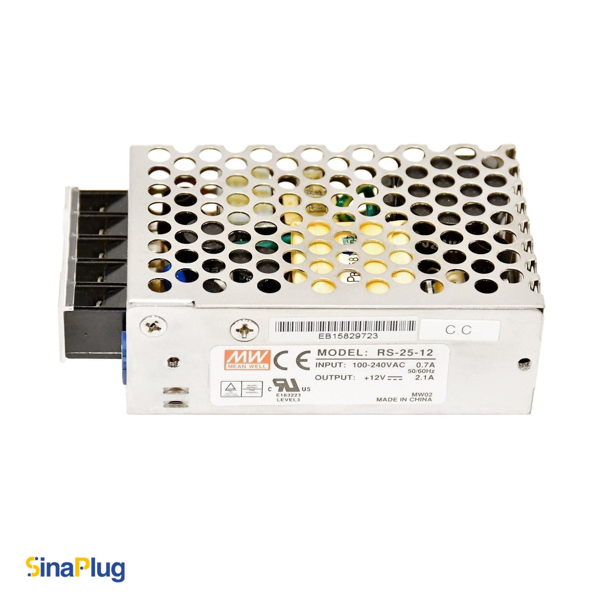 MEAN WELL RS-25-12 Switching Power Supply (Output 12Volts, 2.1Amps)