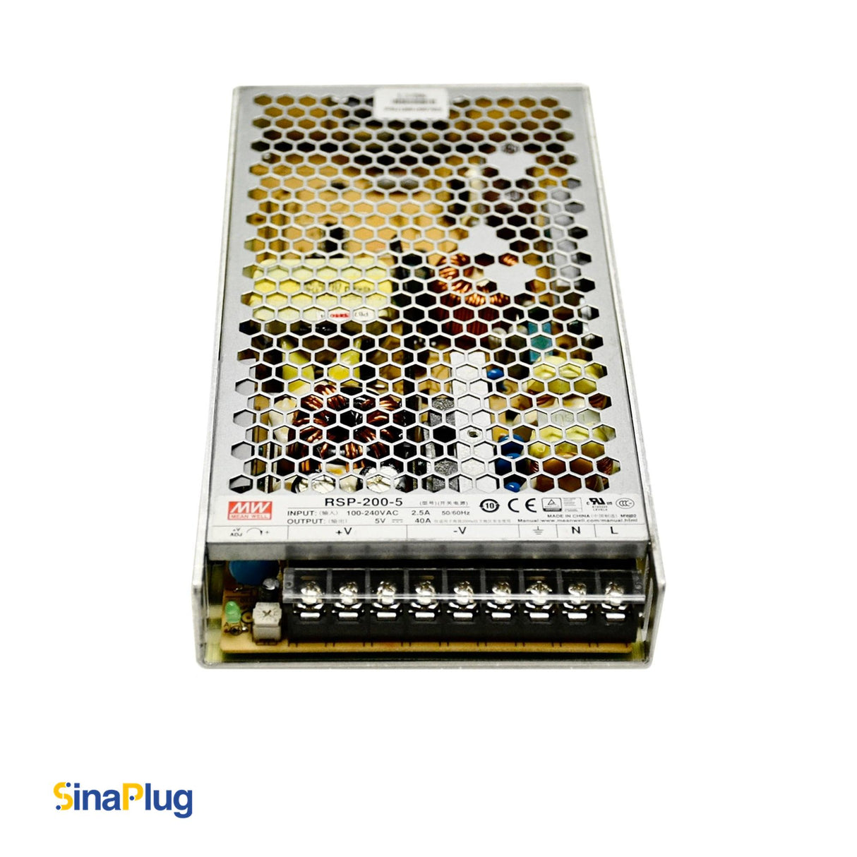 MEAN WELL RSP-200-5 Switching Power Supply (Output 5.0Volts, 40Amps)