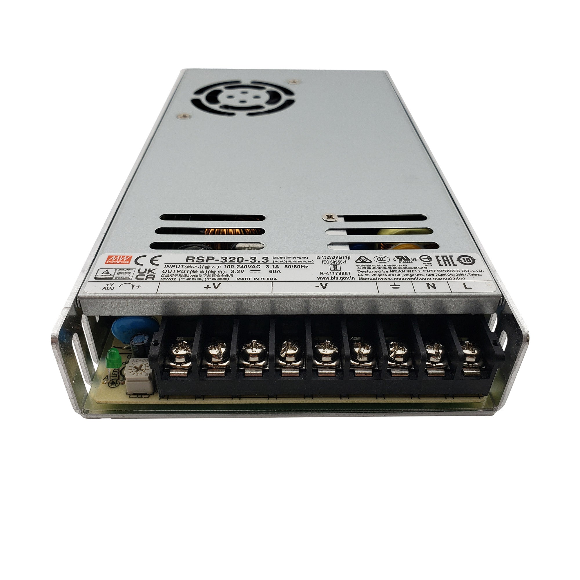MEAN WELL RSP-320-3.3 Power Supply (3.3V, 60A)
