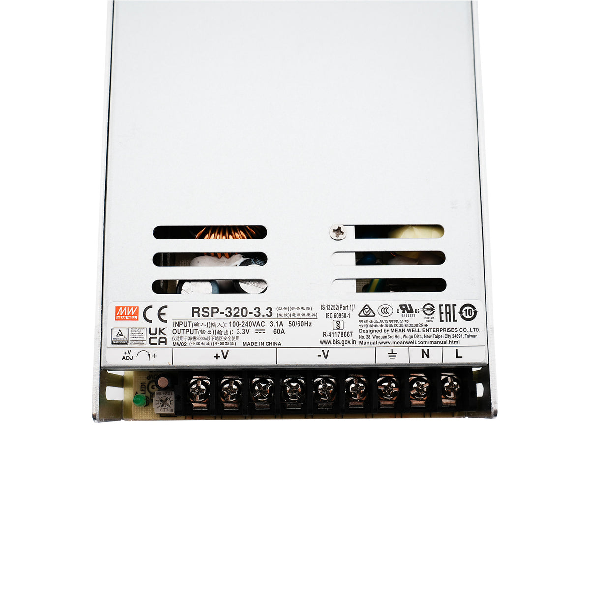 MEAN WELL RSP-320-3.3 Power Supply (3.3V, 60A)